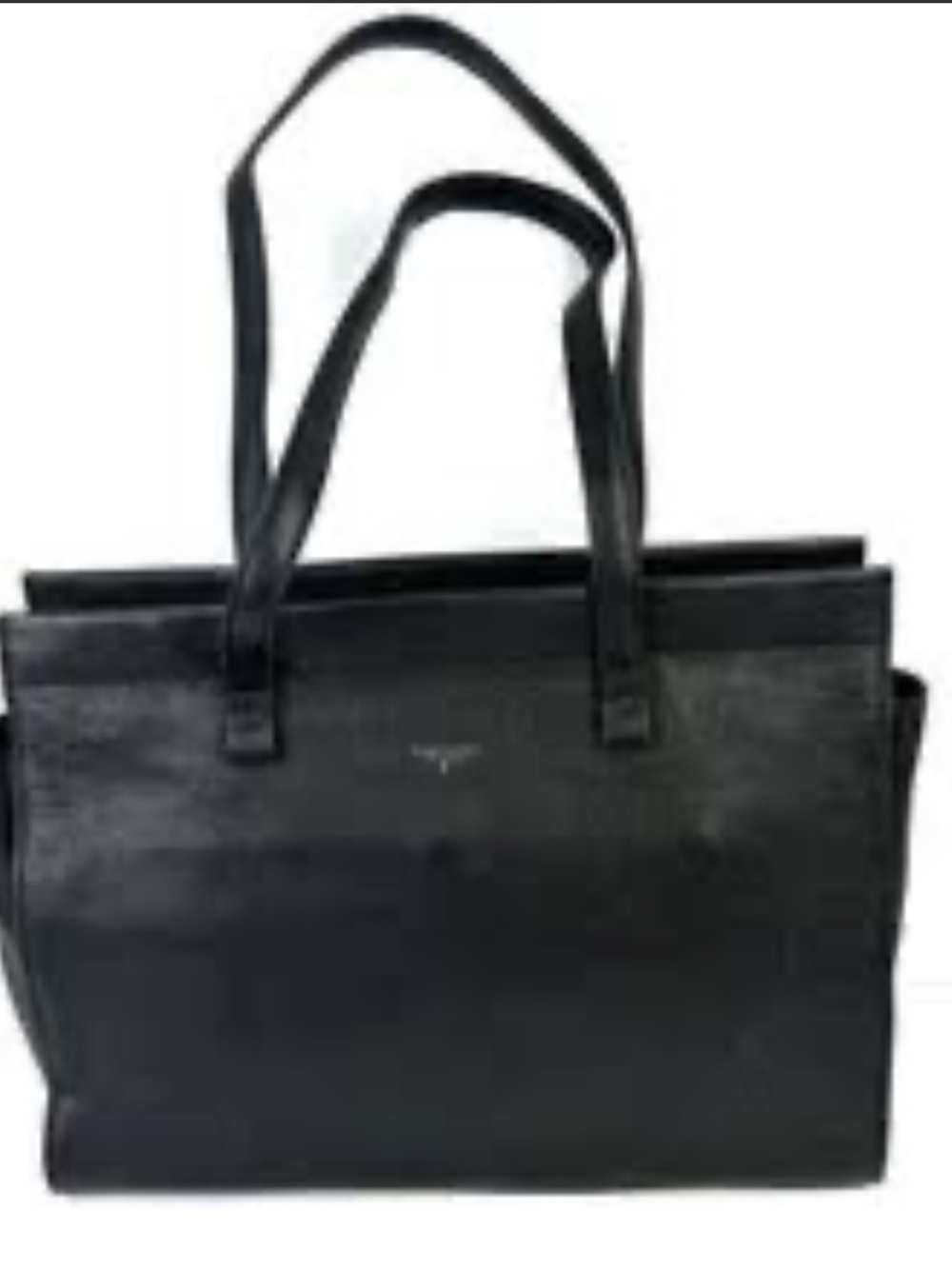 Woman leather bag by tahari black color